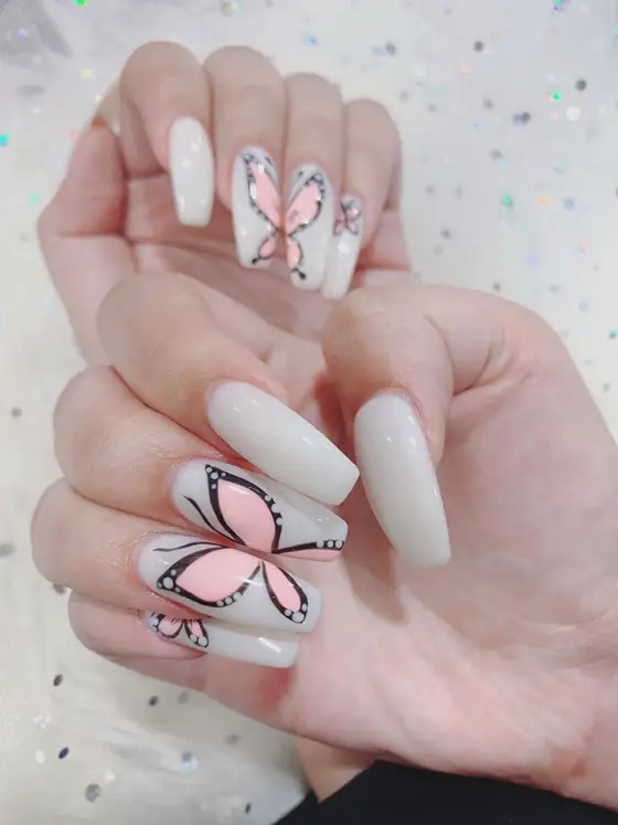 A set of nails done at USA Nails & Foot Spa, Neutral Bay