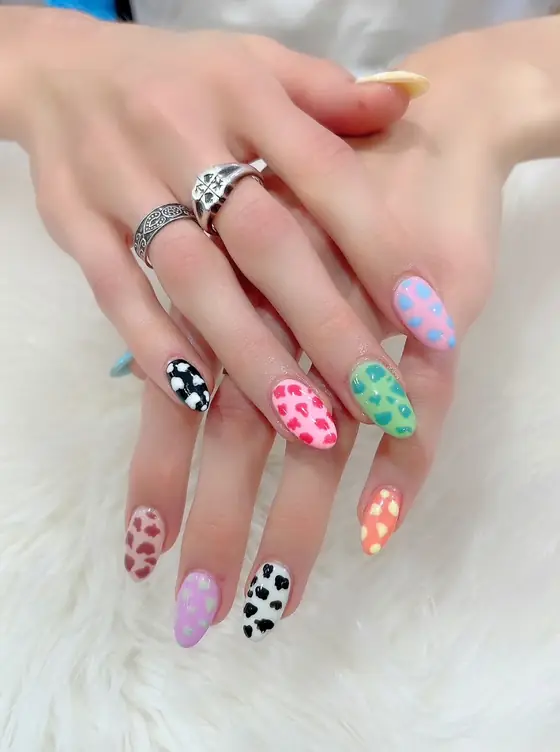 A set of nails done at USA Nails & Foot Spa, Neutral Bay
