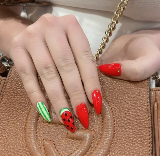 A set of nails done at USA Nails & Foot Spa, Neutral Bay